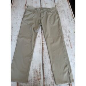 Tommy Bahama Boracay Flat Front Pants Mens 34x30 Khaki Tan Stretch Chino Trouser
